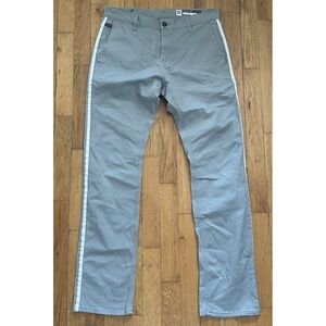 Empyre Men's Gray Side Stripe Pants Size 30 Straight Fit Casual Skate Streetwear